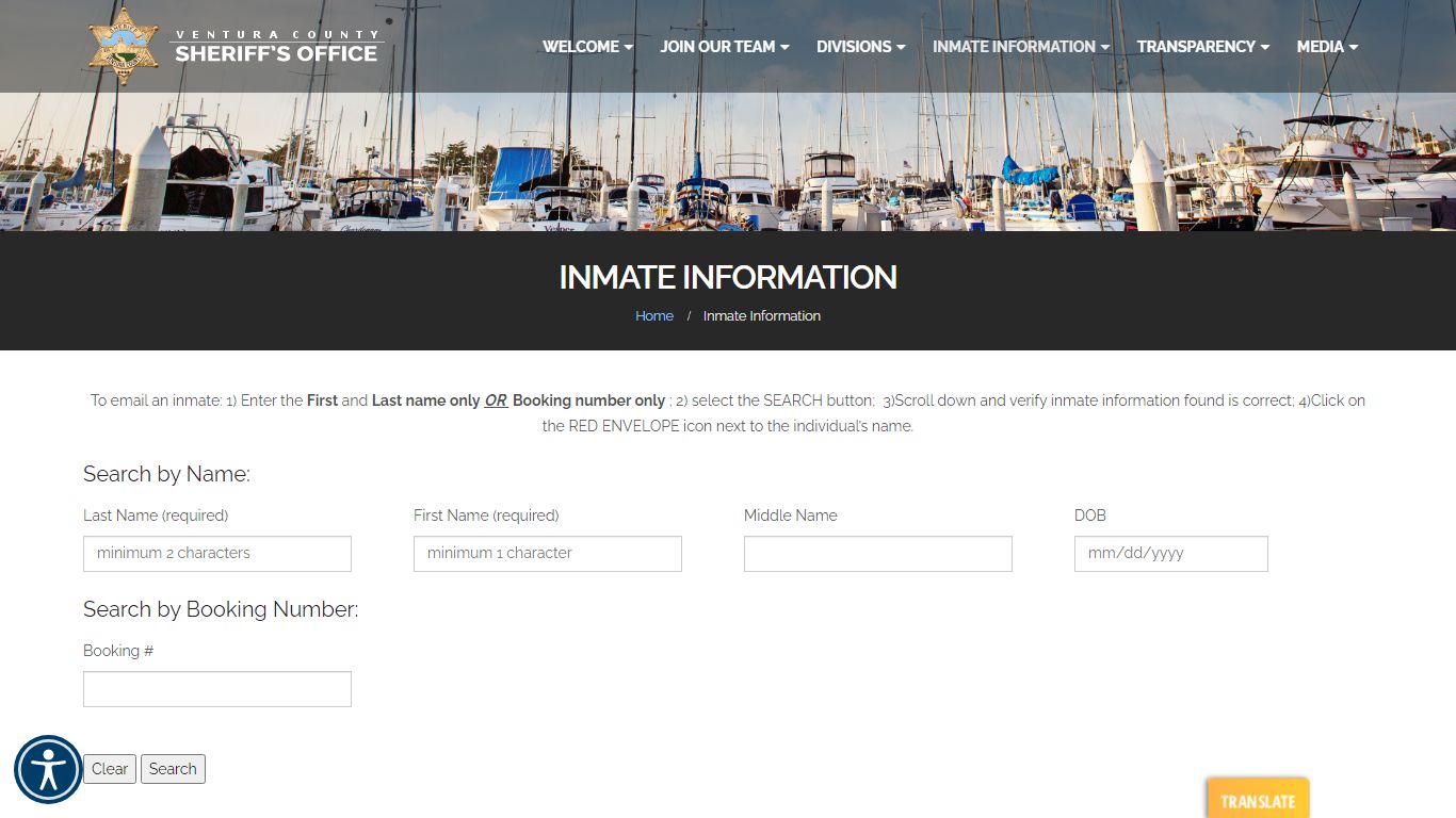 Inmate Information - Ventura County Sheriff's Office